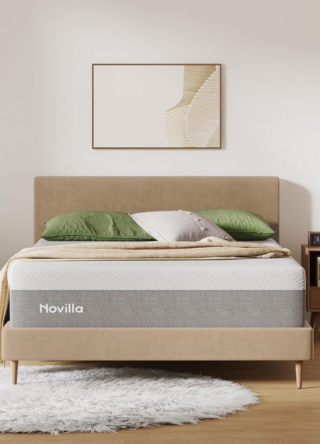 12-Inch Medium Firm Gel Memory Foam Queen Mattress for Optimal Sleep Comfort and Pressure Relief with Motion Isolation