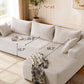105" Cloud Sectional Couch with L-Shape Chaise,Modern Modular Sofa with Deep Seat, Upholstered Couches for Living Room Bedroom,No Assembly Required, Beige(Plush Corduroy Fabric)
