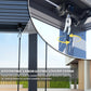 Patio Pergola Canopy Modern Aluminum Pergola with Adjustable Louvered Gazebo for BBQ, Backyard,Party, Lawn,Garden (Dark Gray, 10X20FT)