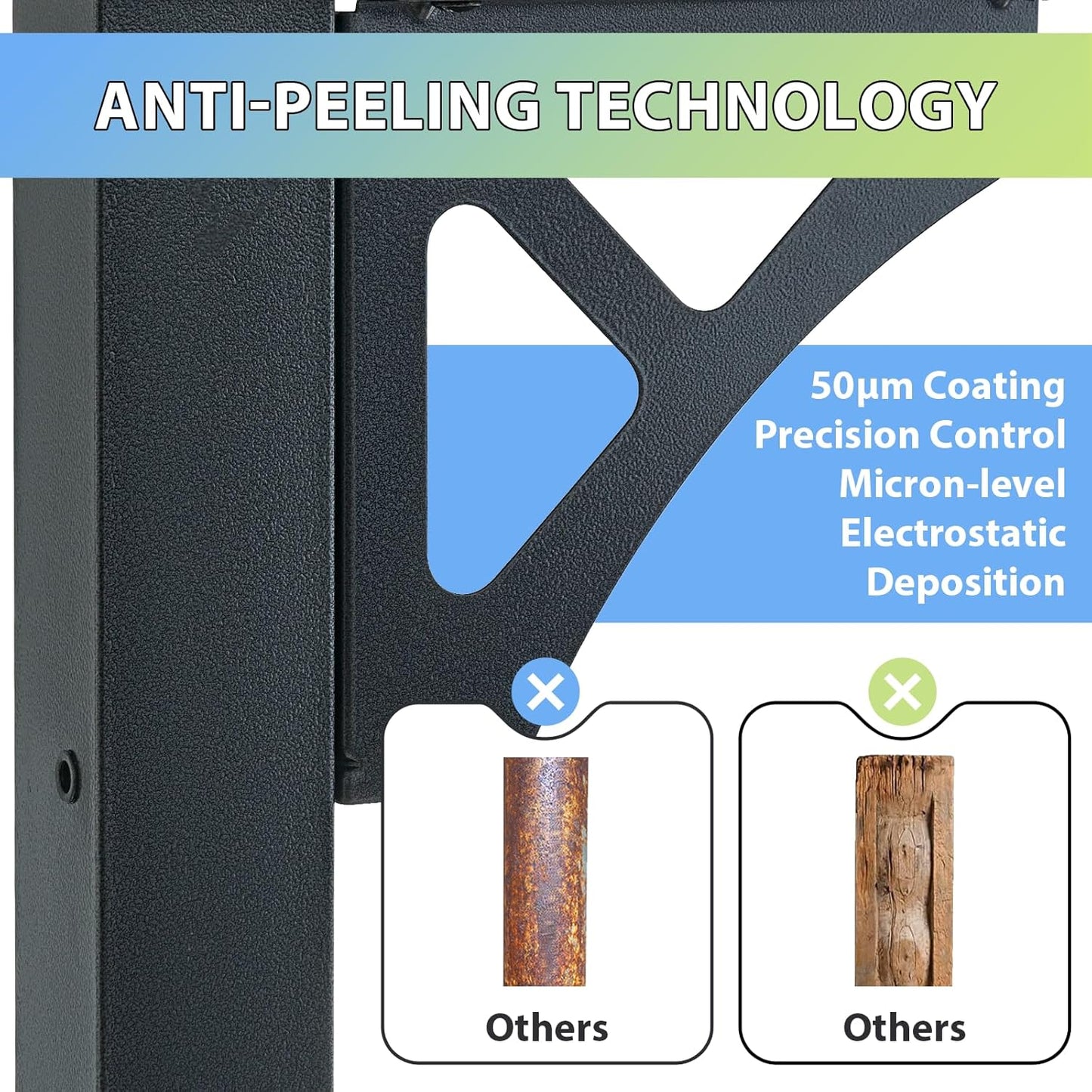 8'X 10' Premium Gazebo with Aluminum Top Frame & Polycarbonate Panel, Wall Mounted Gazebos Pergola, Outdoor Patio Lean to Gazebo, Awnings with Sloped Roof, for Backyard, Porch, Deck