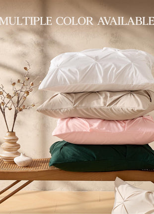 Pink Full Size Comforter Set, 3-Piece Soft Lightweight Pinch Pleat Design, All-Season Down Alternative Bedding for Kids, Girls, and Teens (79x90 Inches)