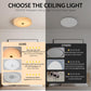 Alabaster Ceiling Light,15.7In Spanish Natural Marble round Alabaster Flush Mount,Modern 2700K LED Kitchen Ceiling Lights Hardwired for Bedroom,Foyer,Bathroom,Entryway,Living Room