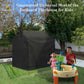 Large Outdoor Playhouse Covers Waterproof, 80" L X 55" W X 63" H Sun Protection Dust, 420D Heavy Duty Oxford Fabric,Large Playhouse Cover,Black