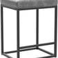 Counter Height Bar Stools Set of 4, Modern PU Leather 24" Bar Chairs with Metal Frame,Grey