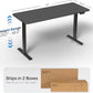 Electric 60 X 30 in Standing Desk, Memory Height Adjustment, 1B Series, Holds 220 Lbs, Black Top Black Frame, DESK-KIT-1B6B-30