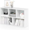 LUDER Book Shelf, 5-Cube Bookshelf, Reversible Bookcase, 9.4 X 19.5 X 31.5, for Living Room, Bedroom, Home Office, White