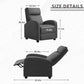 Recliner Chair Adjustable Home Theater Single Recliner Sofa Furniture with Thick Seat Cushion and Backrest Modern Living Room Recliners (Fabric, Aurora Grey)