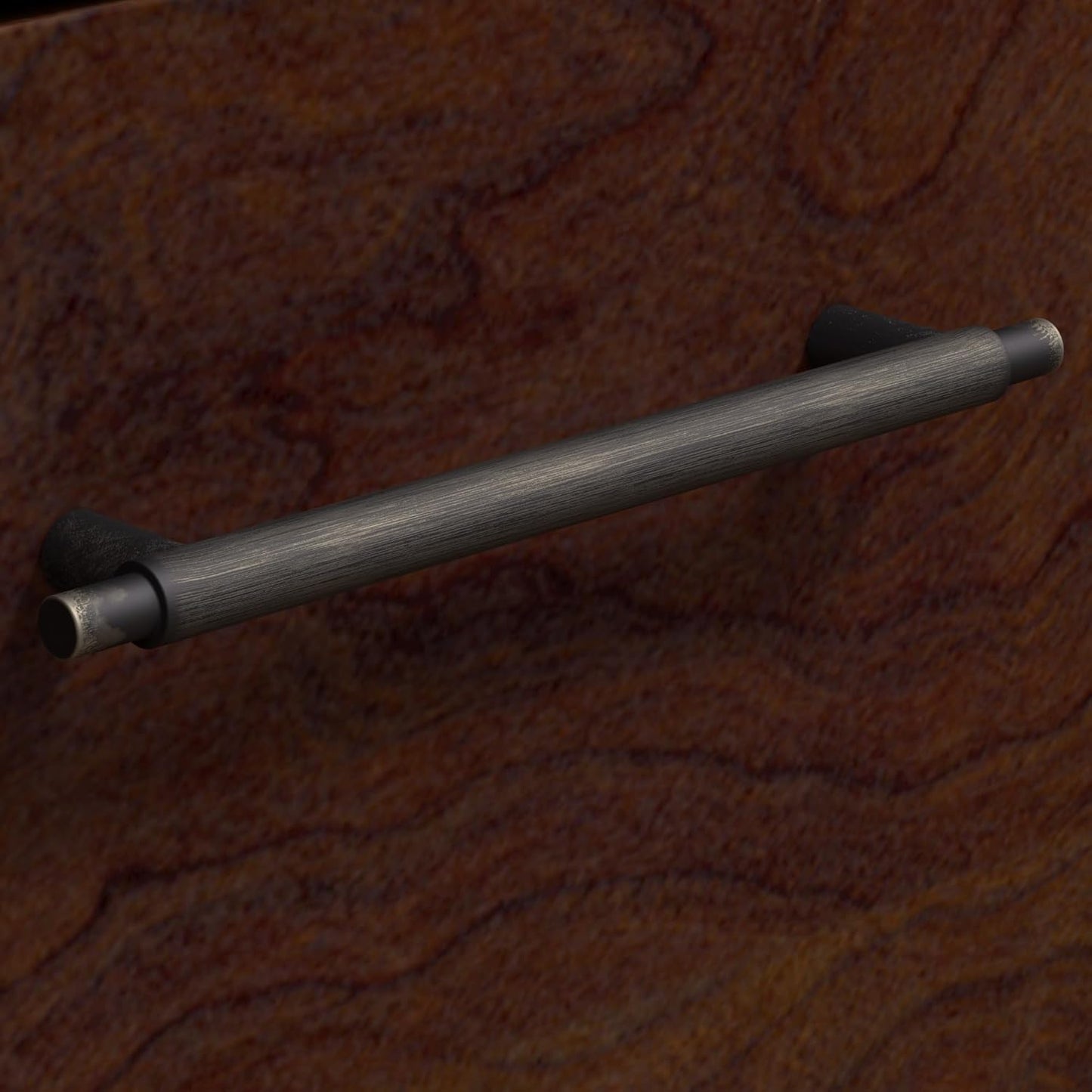 End Table with Drawer, Nightstand with Storage, Living Room and Bedroom Furniture, Key West Collection, Bing Cherry