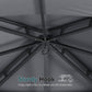 Outdoor Garden Gazebo for Patios with Stable Steel Frame and Netting Walls (10X12,Dark Gray)