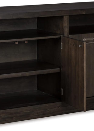 Hyndell 60.13" Contemporary Dark Brown Buffet Cabinet and Server