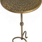 Metal Side Table, Martini Style Coffee Table Vintage Small round Aceent Table 23Inch for Living Room Bedroom Antique