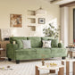 Couches for Living Room, 83" Couch with Soft Deep Seats, Modern Sofa 3 Seater in Corduroy for Apartment, Bedroom (Olive Green)