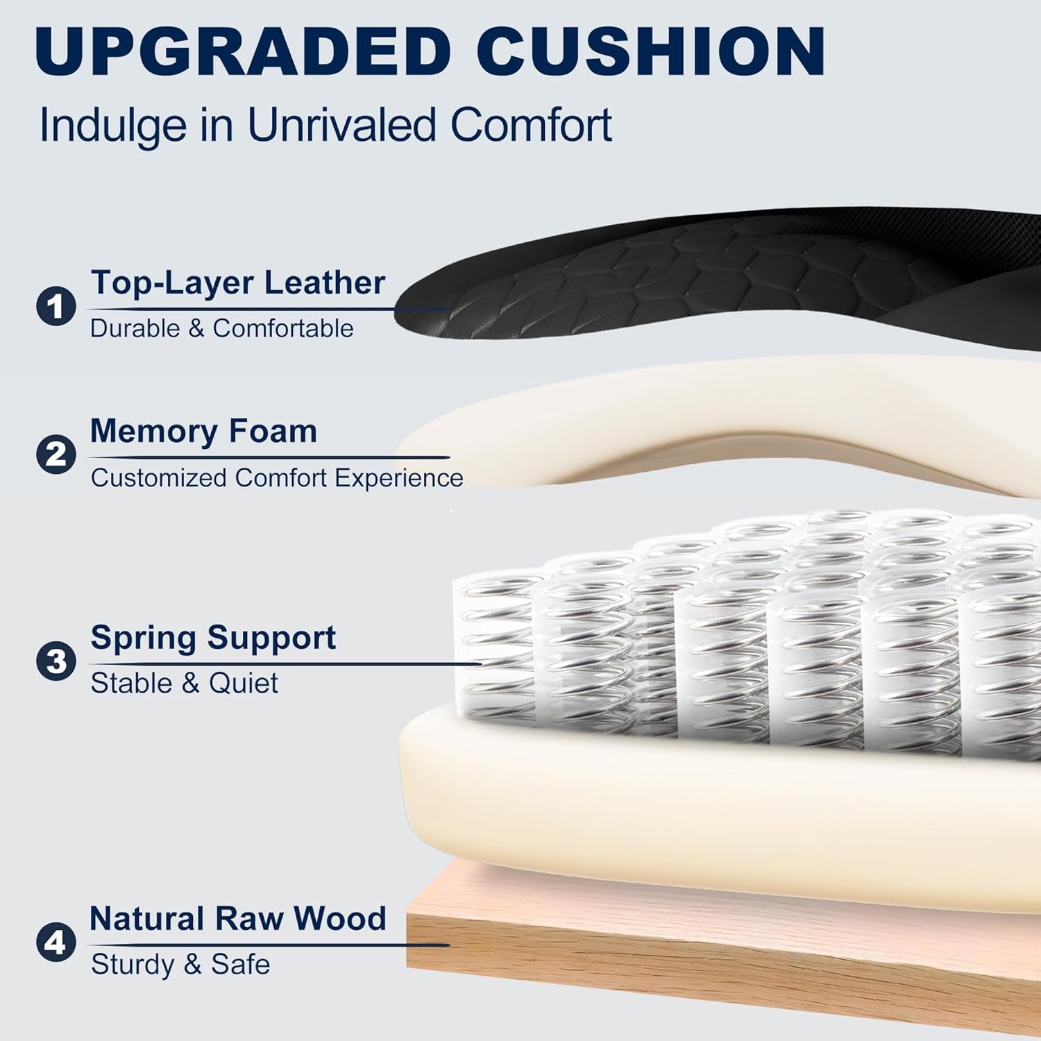 Big and Tall Office Chair with Footrest, High Back Executive Desk Chair with Adjustable Lift Armrest, 155°Recline，Lumbar Support Pillow, Faux Leather Gaming Chairs for Home or Office Black