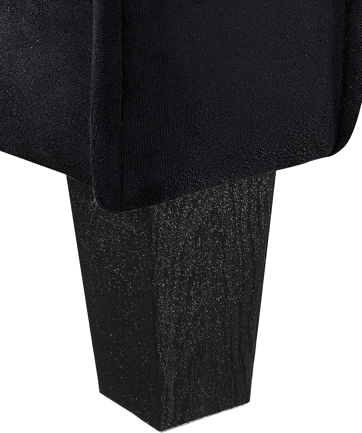 Lifestyle Solutions Harrington Sofa Upholstered Microfiber Fabric Curved Arms, Black