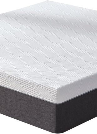 10-Inch Queen Gel Memory Foam Mattress - Medium Firm Support for Back Pain Relief, Motion Isolation, and Safe, Fiberglass-Free Materials, 80" L x 60" W