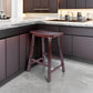 Satori Saddle Seat Counter Stool, for Kitchen, 24", Walnut