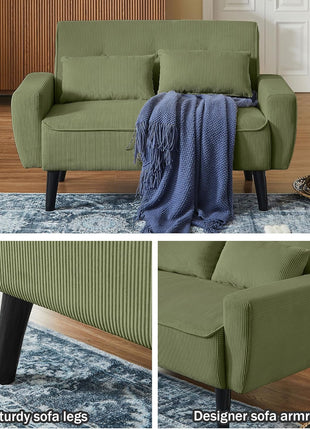 Elevate Your Living Space with Our Elegant 3-Piece Corduroy Sectional Sofa Set, Featuring a Contemporary L-Shaped Design, Removable Cushions, and a Sophisticated Storage Ottoman.