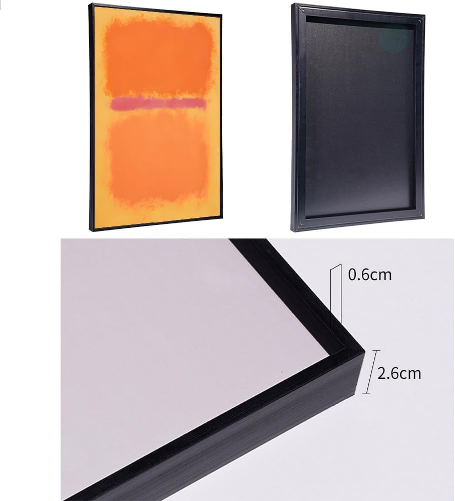 Wall Art, Canvas Frame Simple Natura Abstract World Famous Painting Prints, Large Size Paintings Set of 3 Aesthetic Wall Art Decor for Living Room Bedroom Kitchen Office