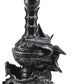 Ebros Climbing Dual Gothic Dragon Lamp Statue Desktop Lighting Decor with Shade 19" H Dungeons and Dragons Medieval Collection Home Accent (Single Dragon)