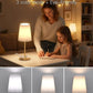 Bedside Table Lamp for Bedroom, 3-Way Dimmable Lamp with AC Outlet and USB C Charging Ports(Pd 20W), Lamps with Shade for Night Stands, Living Room, Desk, and Home Office