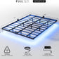 Floating Bed Frame Full Size with Smart LED Lights and Charging Station - Modern Metal Platform Bed, Easy Assembly No Box Spring Needed