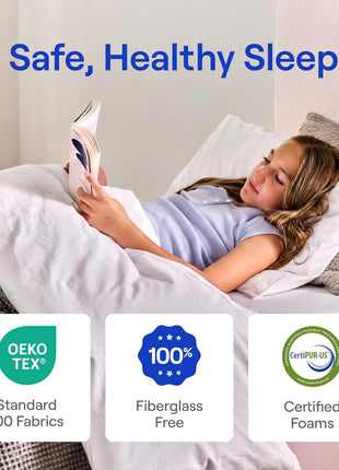 Children's 8-Inch Dual-Sided Mattress - Pressure-Relieving Memory Foam - Fiberglass-Free - 365-Night Trial - Conveniently Packaged Mattress in a Box