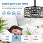 Bladeless Ceiling Fan with Lights and Remote, 18" Caged Industrial Fandelier, Indoor Crystal Chandelier Ceiling Fan for Bedroom, Living Room, Dinning Room, Kids Room, Black