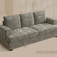 89" 3 Seater Couches for Living Room Sofas Comfy Sectional Couch with 24" Deep Seat Loveseat Sofa for Small Apartment, Grey