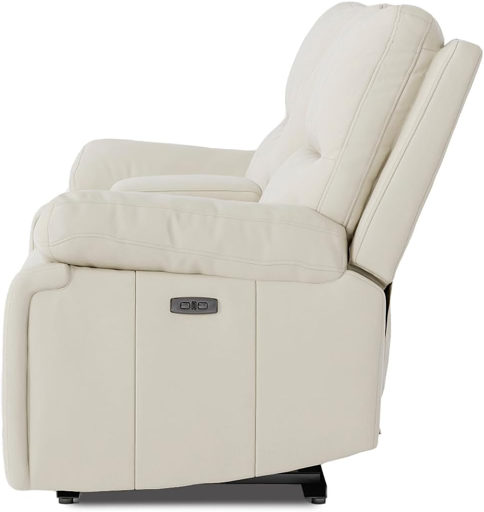 Malibu 79" Modern Power Motion 3-Piece Reclining Loveseat Sofa with Cup Holders, Cream Taupe Beige