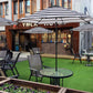 9' Outdoor Patio Umbrella, Outdoor Table Umbrella, Yard Umbrella, Market Umbrella with 8 Sturdy Ribs, Push Button Tilt and Crank