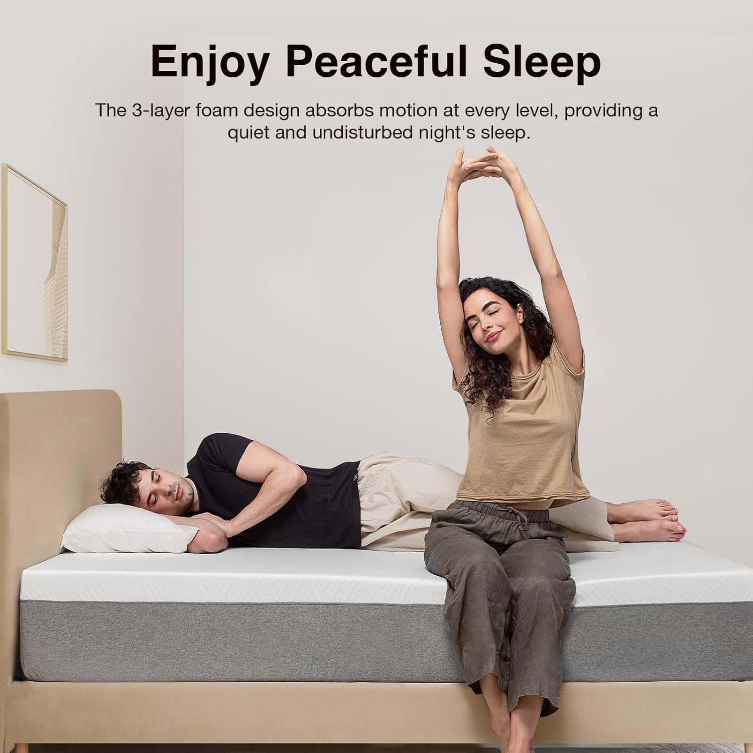 Queen Size Mattress, 12 Inch Gel Memory Foam Mattress for Cool Night & Pressure Relief, Medium Plush Feel with Motion Isolating, Bliss