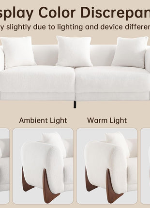 3-Piece Modern Cloud Couch Set for a Cozy Living Room – Skin-Friendly and Comfortable
