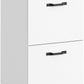 2-Drawer File Cabinet, Small Rolling Filing Cabinet for Home Office, Printer Stand, for A4, Letter-Size Documents, 15.7 X 16.5 X 27.6 Inches, Snow White UOFC040W46