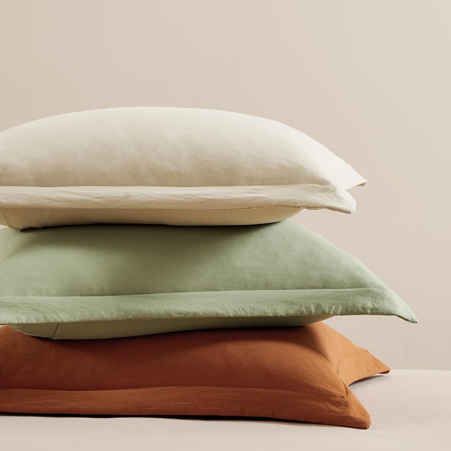 Queen Comforter Set - 7 Pieces Sage Green Soft Bed in a Bag Queen with Fitted Sheet, Flat Sheet, 2 Pillow Shams, and 2 Pillowcases- Warm Bedding Sets Queen for All Season