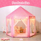Princess Tent for Girls Indoor: with Rug, Star Lights - Pink Play Tent for Kids, Girls Toys for Indoor and Outdoor Games, Princess Castle Playhouse