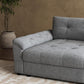 Oversized Sectional Couches for Living Room, Modular Sectional Sofa with Storage & Adjustable Back, Chenille Tufted Cloud Couch Deep Seat Loveseat Sofa, 3 Seater, Light Gray
