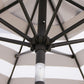 9' Outdoor Patio Umbrella, Outdoor Table Umbrella, Yard Umbrella, Market Umbrella with 8 Sturdy Ribs, Push Button Tilt and Crank