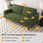 65.4" Loveseat Sofa Green Corduroy Couch, Mid-Century Modern Small Couches for Living Room, Bedroom, Office, Comfy Sofa with Spring Cushion, Solid Wood Frame, Tool-Free Assembly