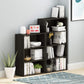 PASIR Book Shelf, 4-Tier Bookshelf, Bookcase with Open Shelf, 9.4 X 23.6 X 41.7, for Living Room, Bedroom, Home Office, Espresso