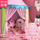 Princess-Tent with Star Lights & Carry Case, Pop up Play-Tent, Princess Castle Indoor Playhouse, Foldable Kids Play Tent Outdoor, Toddler-Tent for Girls