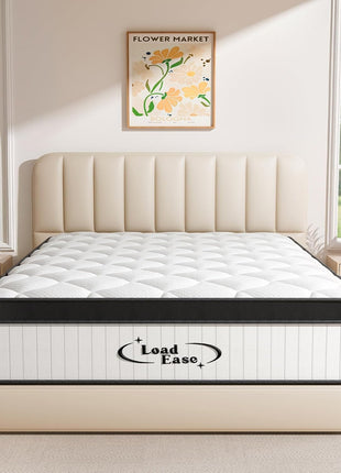 Queen Size 12-Inch Medium Firm Hybrid Mattress - Memory Foam with Individually Wrapped Pocket Springs for Pain Relief, Motion Isolation, and Edge Support (80x60x12)