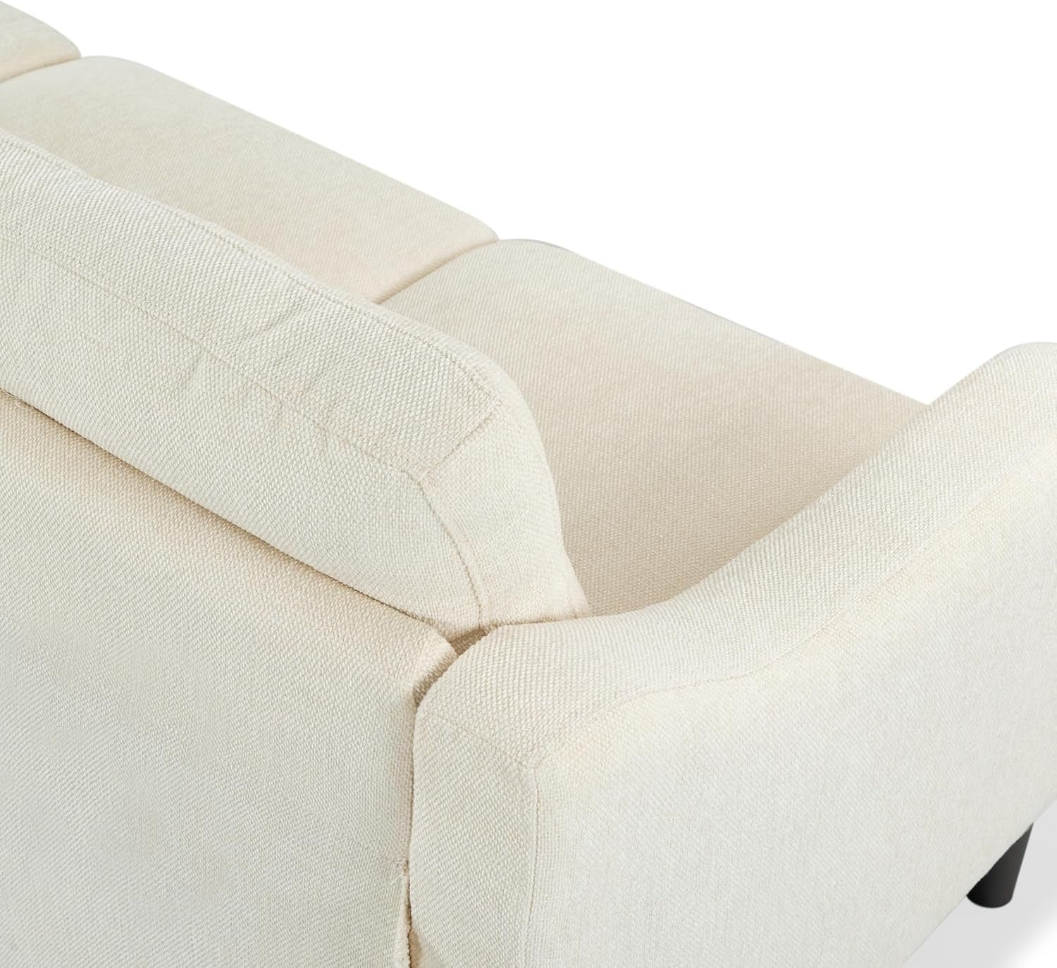 Couture Furniture Collection Nathaniel Cream Tufted 3-Seater Sofa