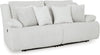 Top Tier Coastal 2-Piece Reclining Sectional Loveseat with 4 Accent Pillows, Light Gray