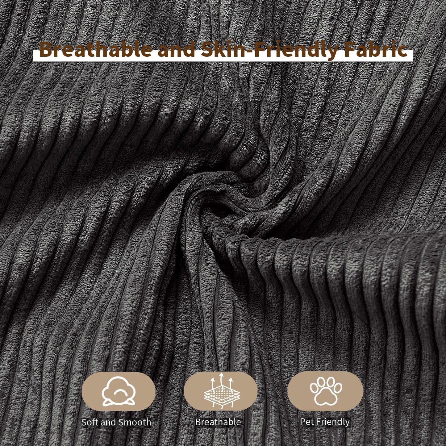 Modular Sectional Sofa, Modern Modular Sofa Couch with Deep Seat，Comfy Cloud Couch, Sectional Couches for Living Room, Bedroom and Apartment，2-Seater，Dark Grey