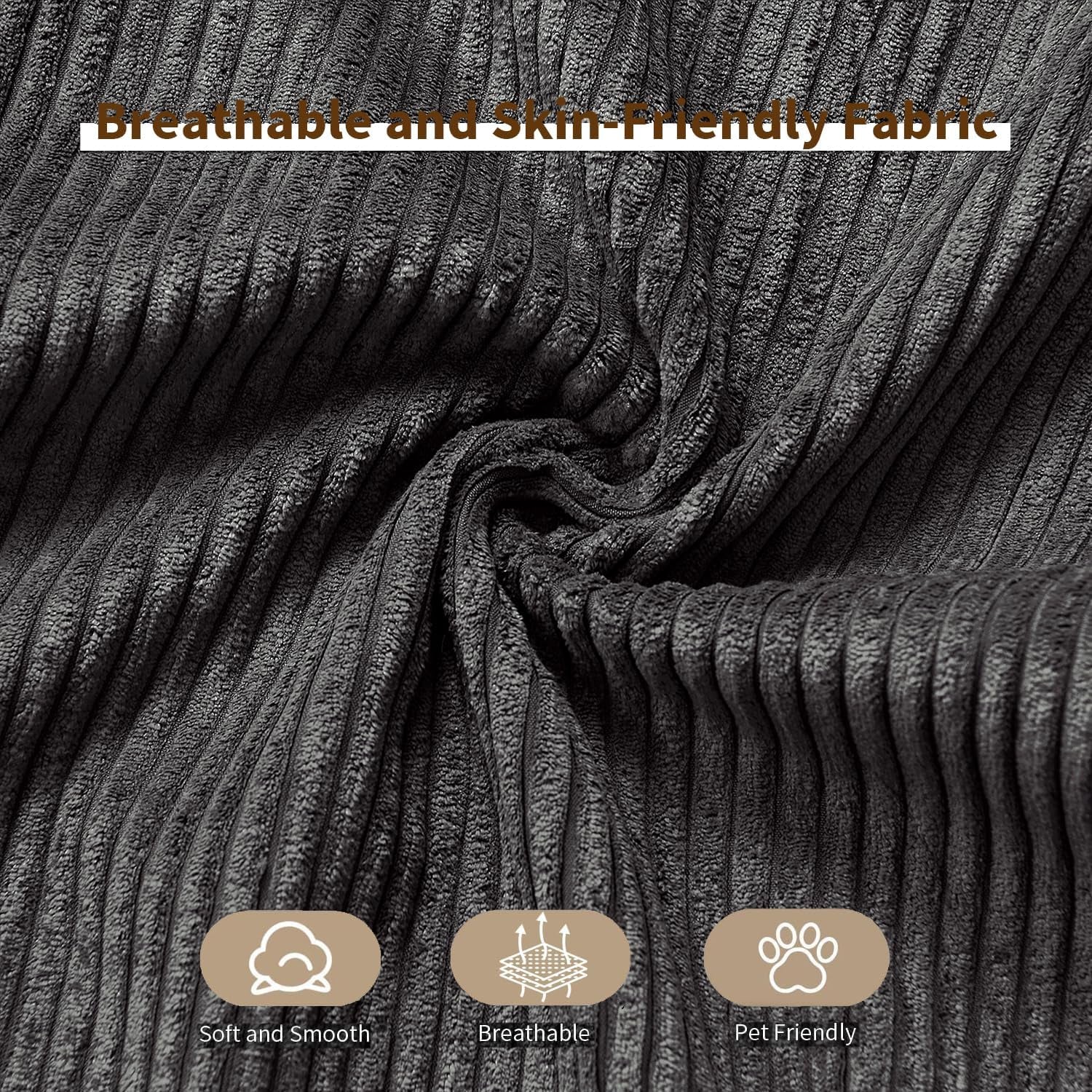 Modular Sectional Sofa, Modern Modular Sofa Couch with Deep Seat，Comfy Cloud Couch, Sectional Couches for Living Room, Bedroom and Apartment，2-Seater，Dark Grey