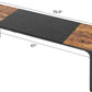 Computer Desk, 70 Inch Office Desk, Gaming Desk with Storage, Writing Desk Work Desk for Home Office, Study, Long Simple Desk, Large Legroom, Metal Frame, Rustic Brown and Black