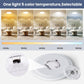 12 Inch Flush Mount LED Ceiling Light Fixture, Dimmable 3000K-6500K Adjustable Lights, Ultra Thin White round Lamp, 24W Ceiling Lights for Hallway, Kitchen, Bedroom, 6 Pack