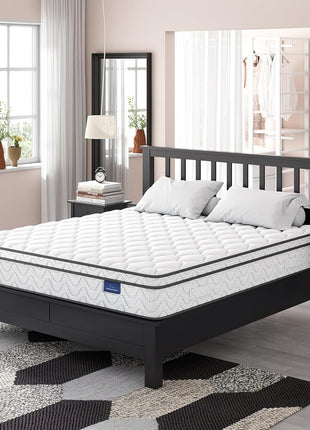 10-Inch Twin XL Hybrid Mattress - Ergonomic Design with Memory Foam and Pocket Springs, Fiberglass-Free for Enhanced Cooling and Pressure Relief, Medium Firm Feel (39" x 80")