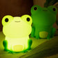 Cute Frog Night Light for Kid, Squishy Animal Silicone Lamp, Rechargeable Portable and Dimmable Touch Control, Best Bedroom Bedside Decor Christmas Birthday Gift for Boy Girl Toddler