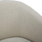 Swivel Accent Chair, FSC Certified Upholstered Fabric Barrel Chair for Living Room Set of 2, Fully Assembled, Linen